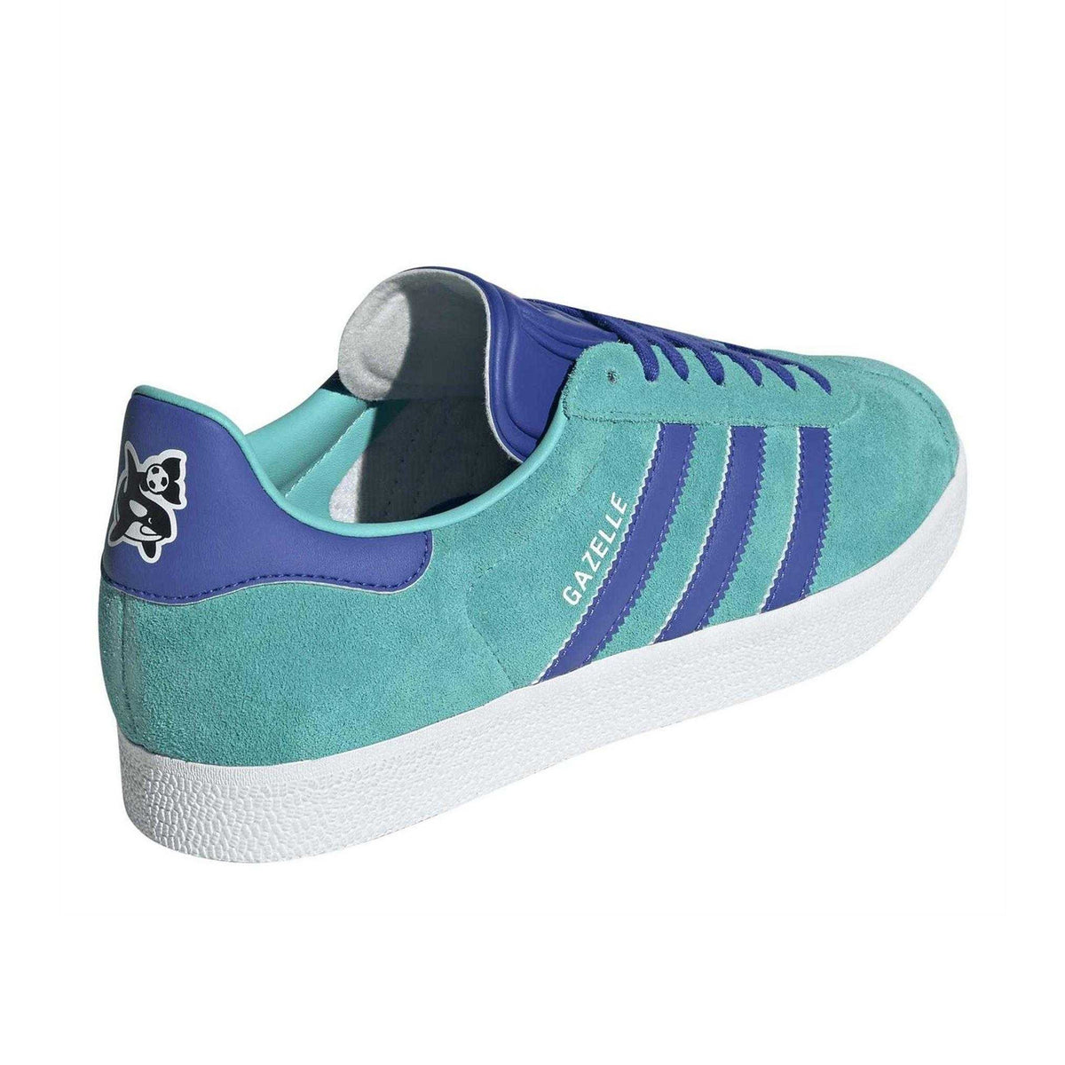 Mint - Back - Adidas Womens-Ladies Gazelle Suede Flat Trainers