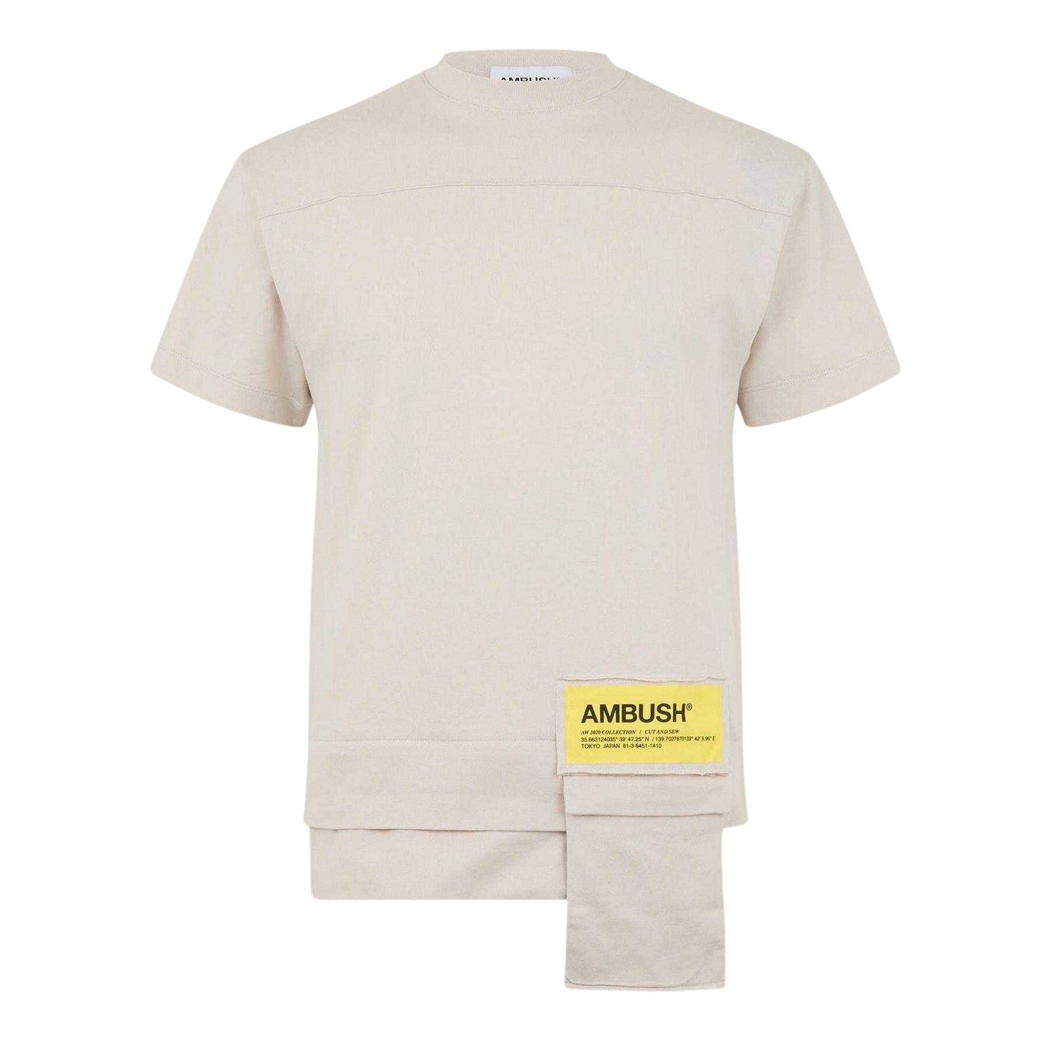 Neutral - Front - Ambush Mens Waist Pocket T-Shirt