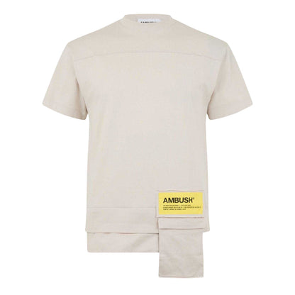 Neutral - Front - Ambush Mens Waist Pocket T-Shirt