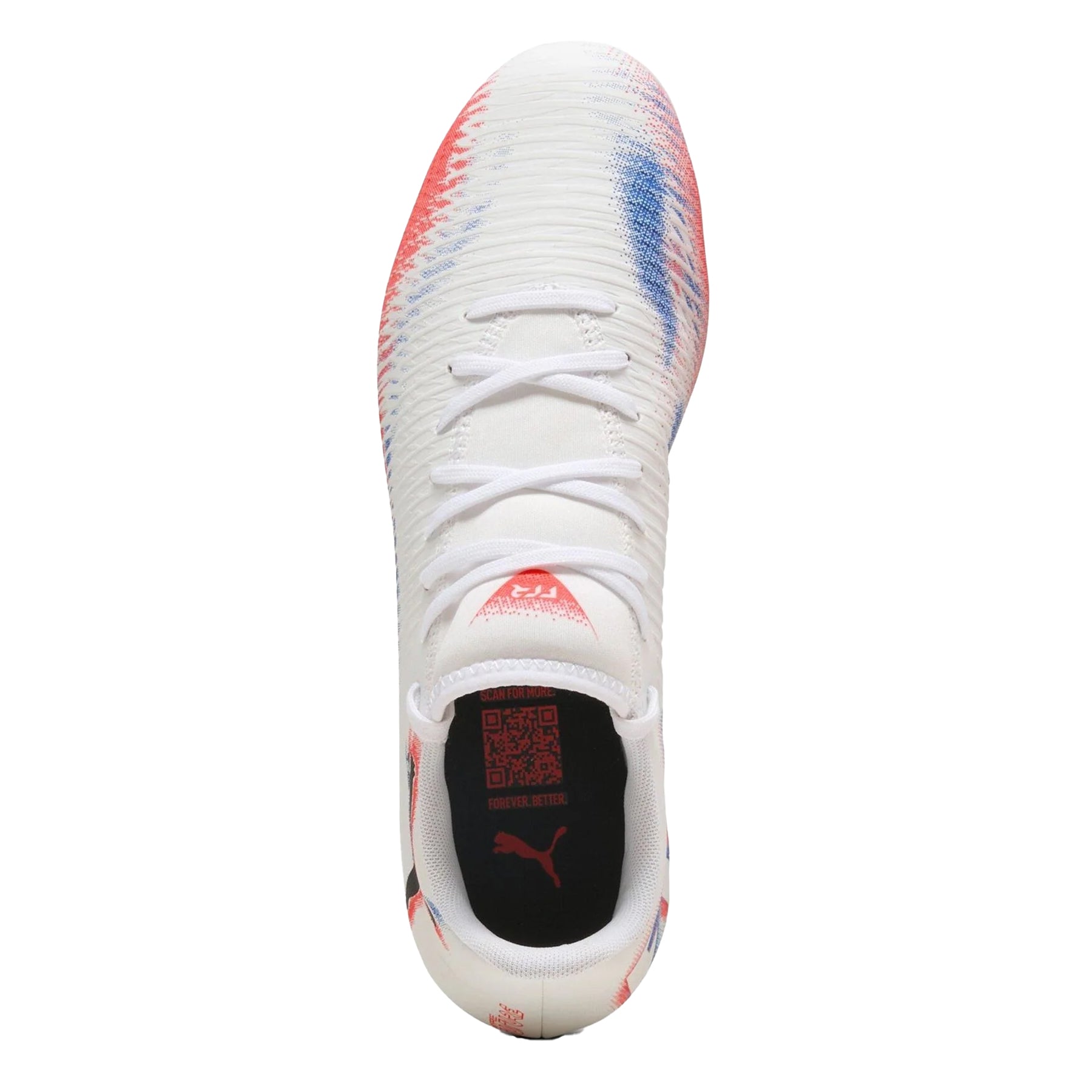 Puma White - Side - Puma Mens Future 8 Play Graphic Print Soft Ground Football Boots