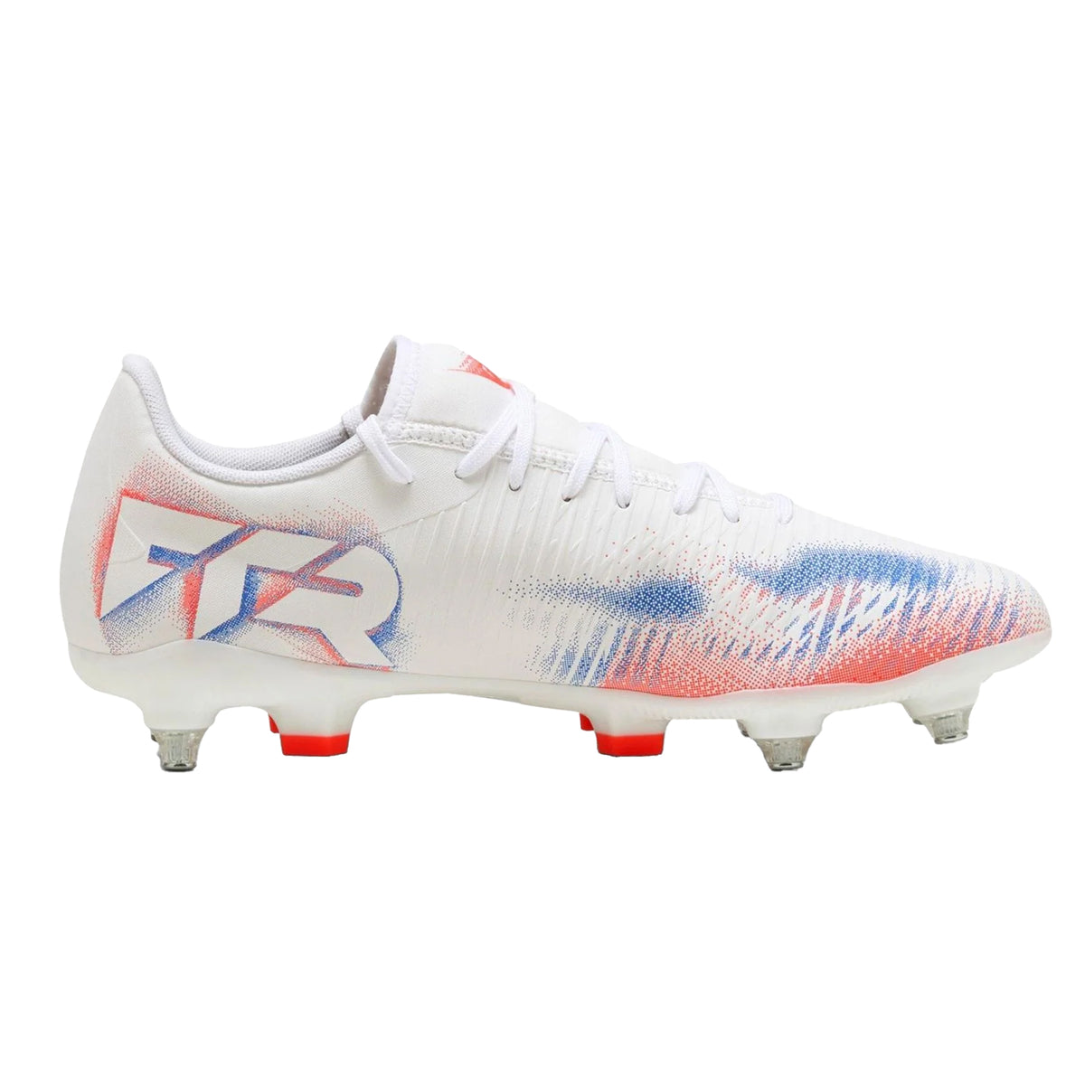 Puma White - Front - Puma Mens Future 8 Play Graphic Print Soft Ground Football Boots