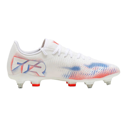 Puma White - Front - Puma Mens Future 8 Play Graphic Print Soft Ground Football Boots