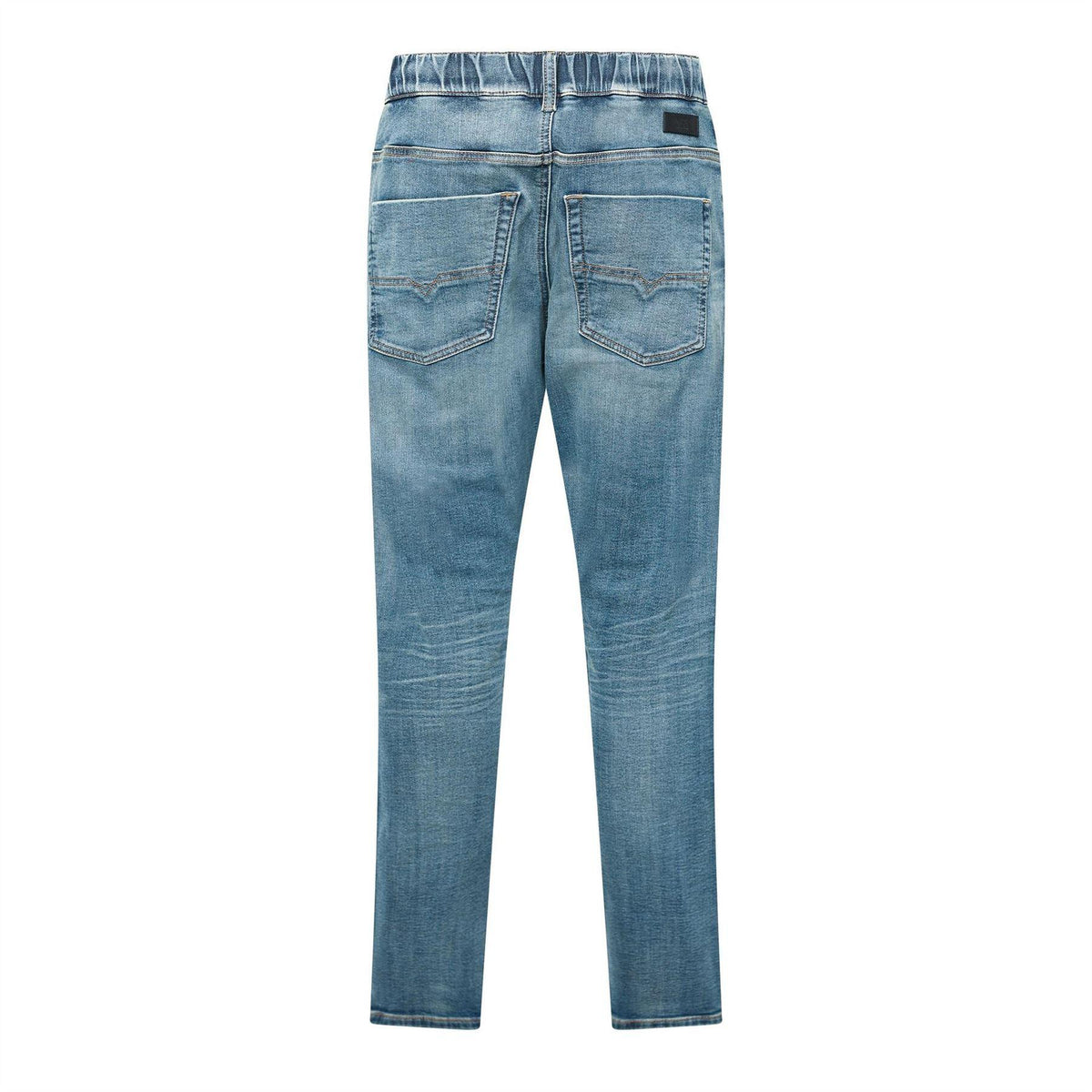 Blue Denim - Back - Diesel Mens Krooley-E-NE Tapered Jeans