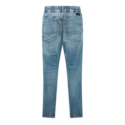 Blue Denim - Back - Diesel Mens Krooley-E-NE Tapered Jeans