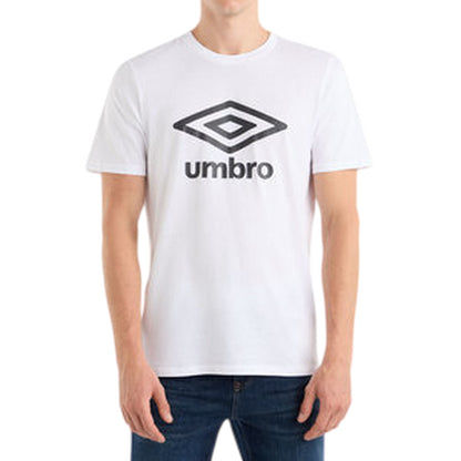 White - Lifestyle - Umbro Childrens-Kids Big Logo Crew Neck T-Shirt