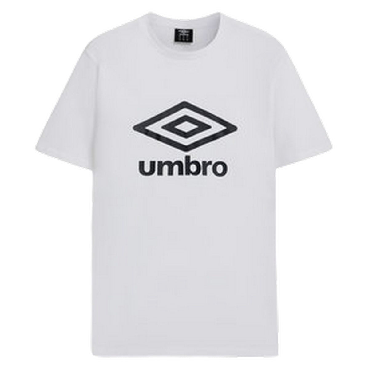 White - Front - Umbro Childrens-Kids Big Logo Crew Neck T-Shirt