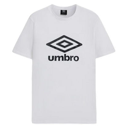 White - Front - Umbro Childrens-Kids Big Logo Crew Neck T-Shirt