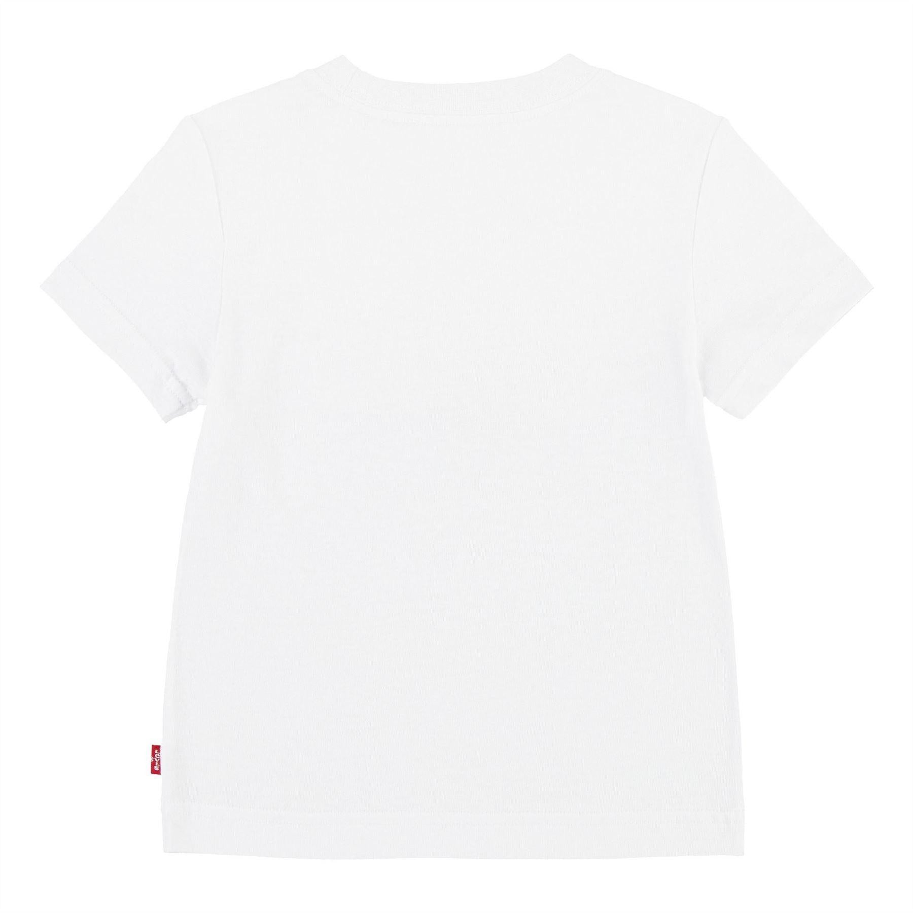 White - Back - Levis Childrens-Kids Batwing Logo T-Shirt