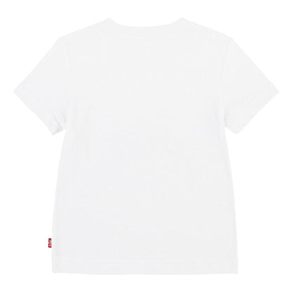 White - Back - Levis Childrens-Kids Batwing Logo T-Shirt