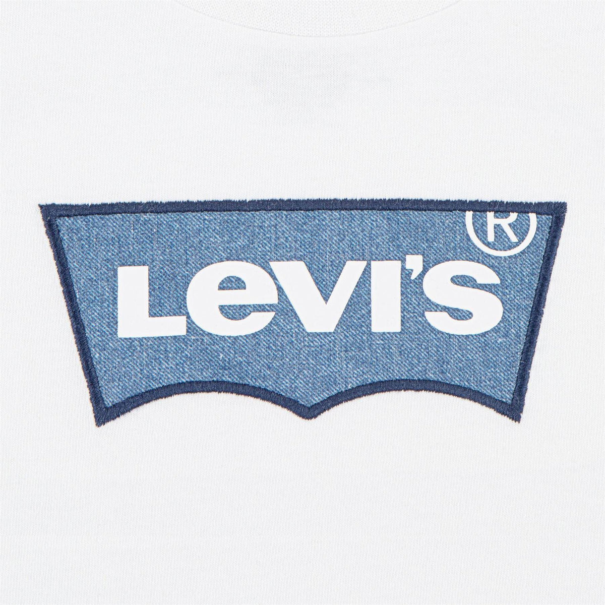White - Side - Levis Childrens-Kids Batwing Logo T-Shirt