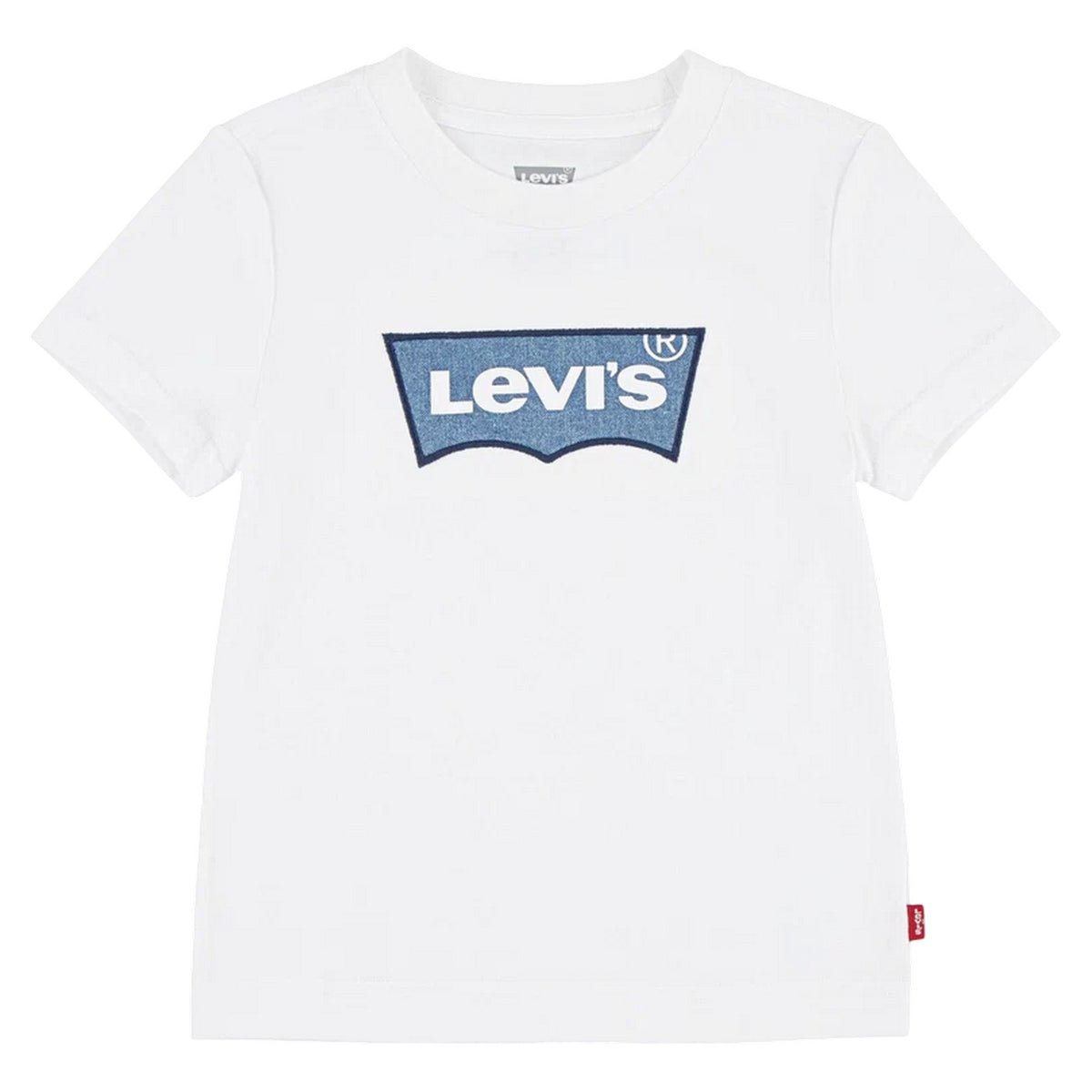 White - Front - Levis Childrens-Kids Batwing Logo T-Shirt