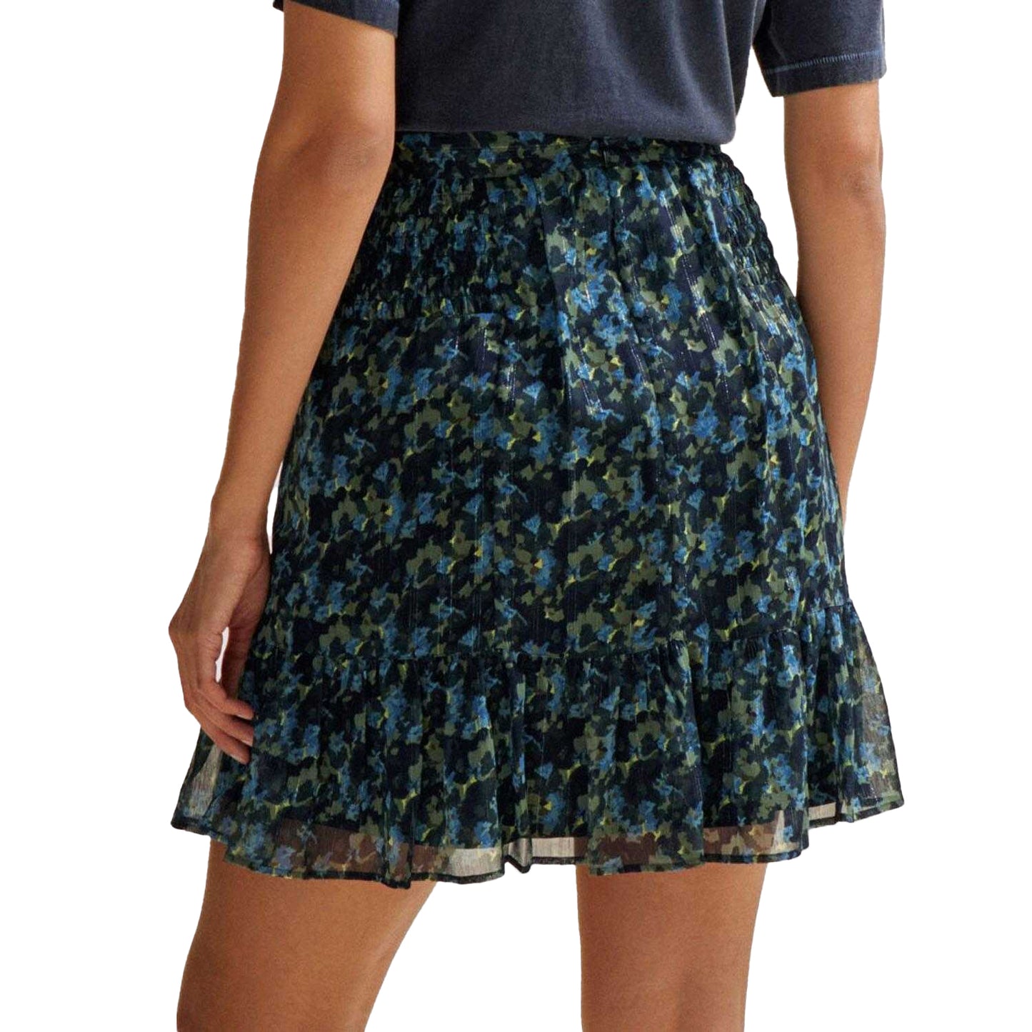 Multicoloured - Back - Boss Womens-Ladies C_Vistula All-Over Print Mini Skirt