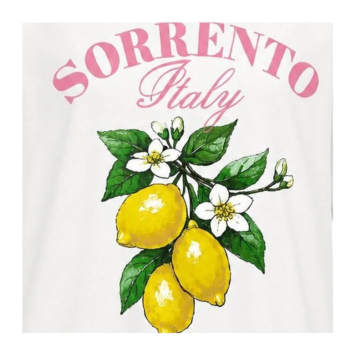 Multicoloured - Side - I Saw It First Womens-Ladies Sorrento Italy Lemon Oversized T-Shirt