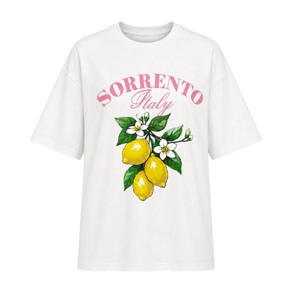 Multicoloured - Front - I Saw It First Womens-Ladies Sorrento Italy Lemon Oversized T-Shirt