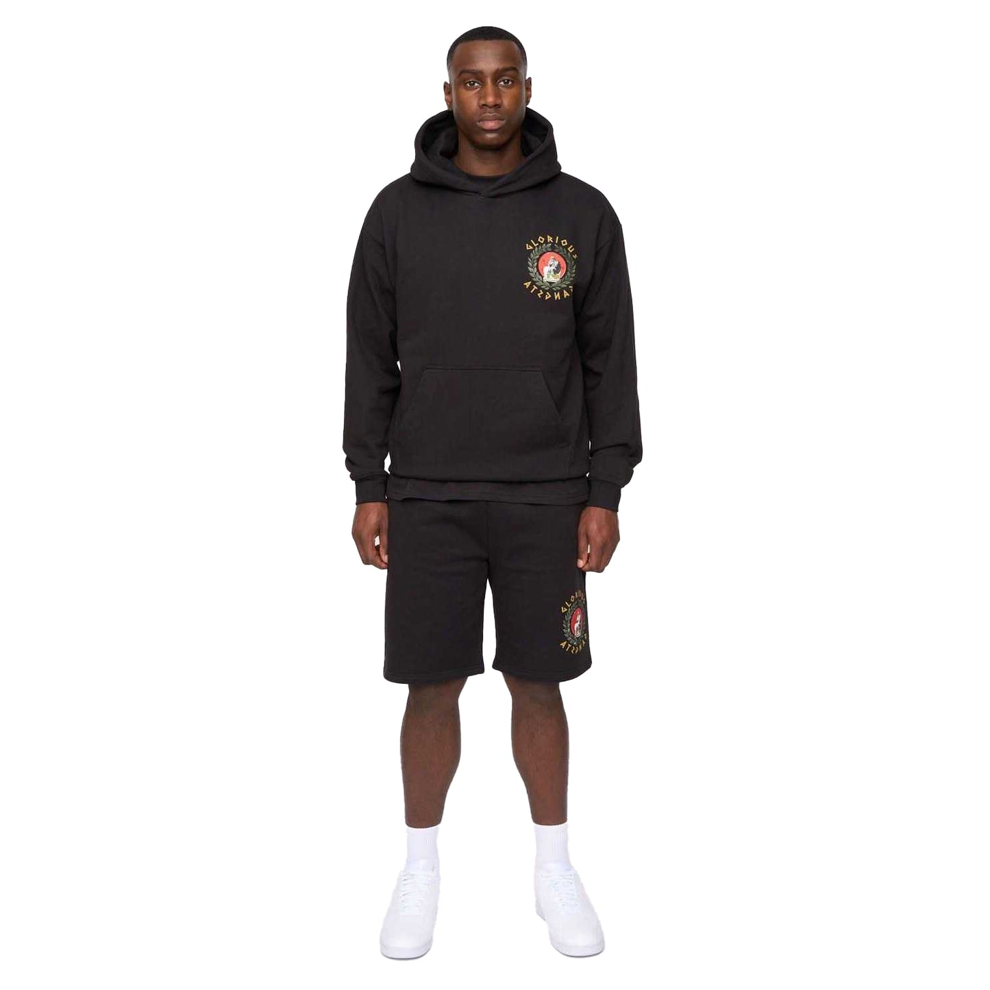 Grey - Back - Glorious Gangsta Mens Ceazar Hoodie