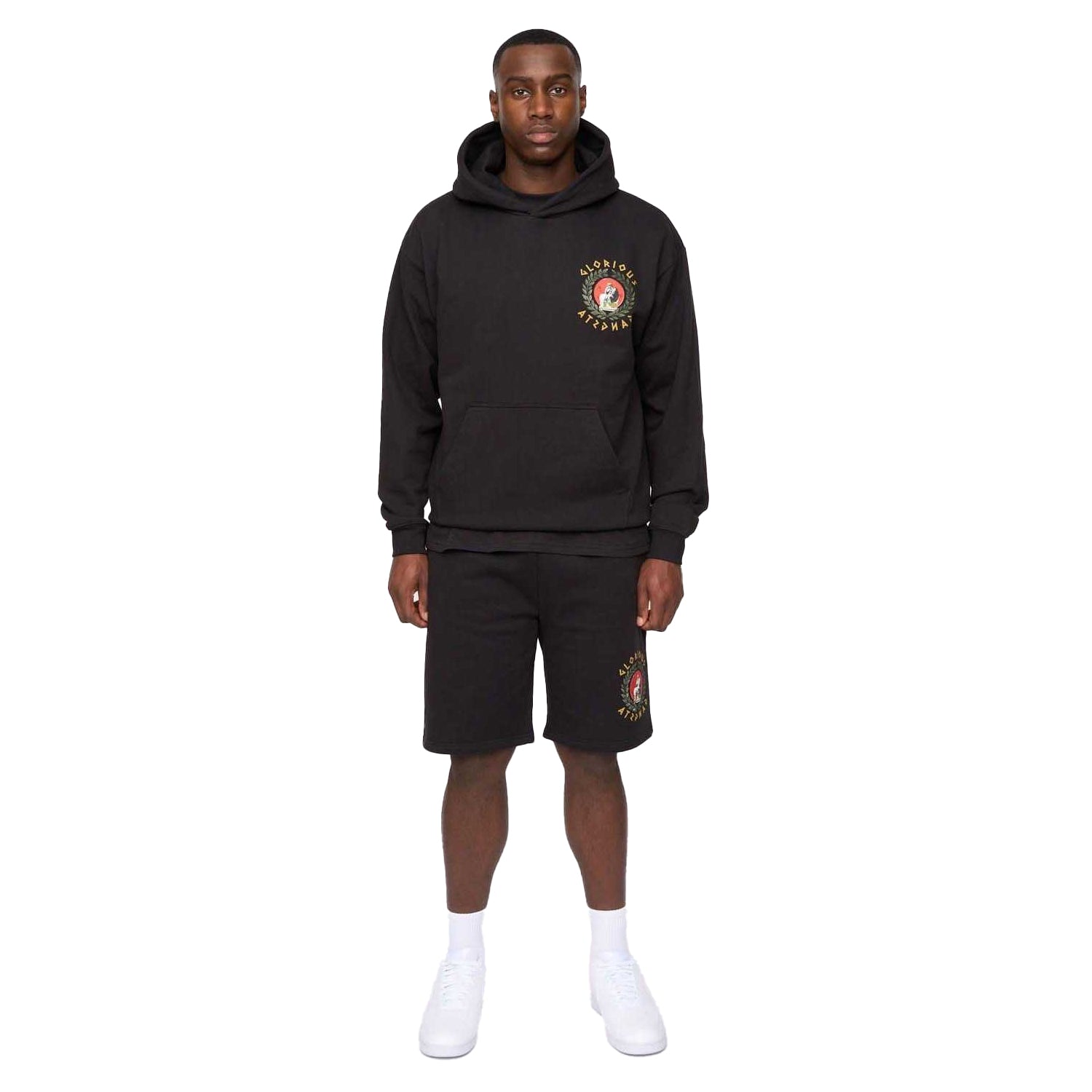 Grey - Back - Glorious Gangsta Mens Ceazar Hoodie