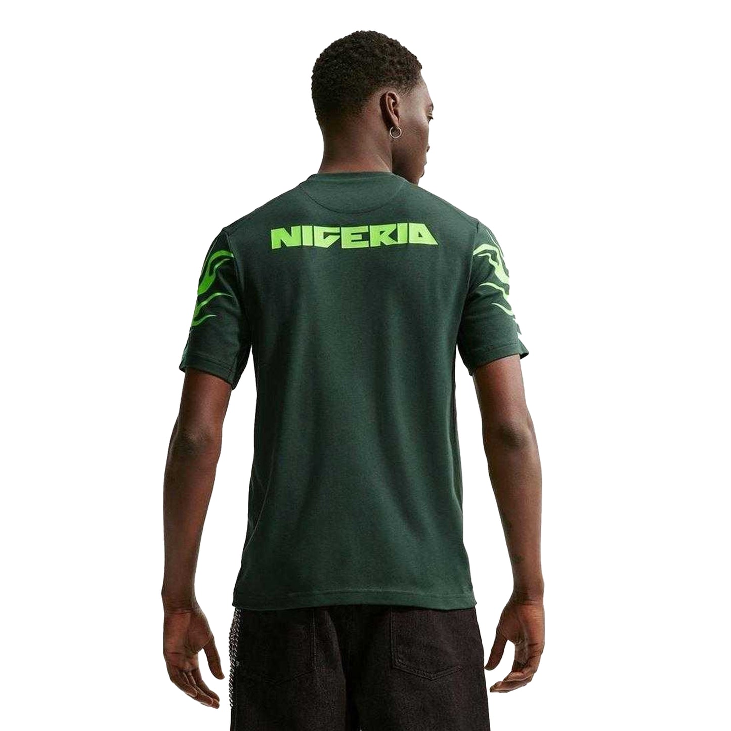 Green - Back - Nike Mens Nigeria FC Dri-FIT T-Shirt