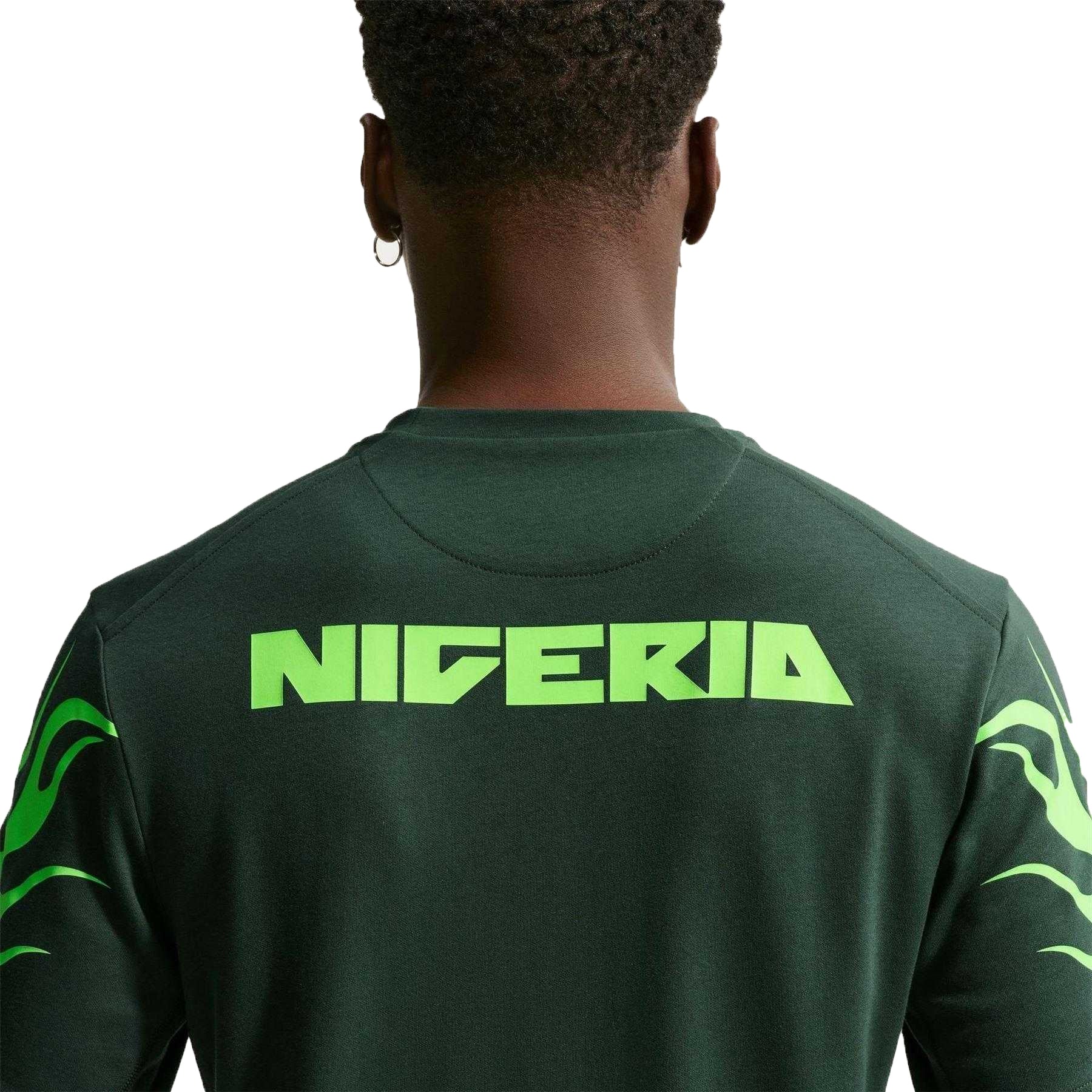 Green - Side - Nike Mens Nigeria FC Dri-FIT T-Shirt