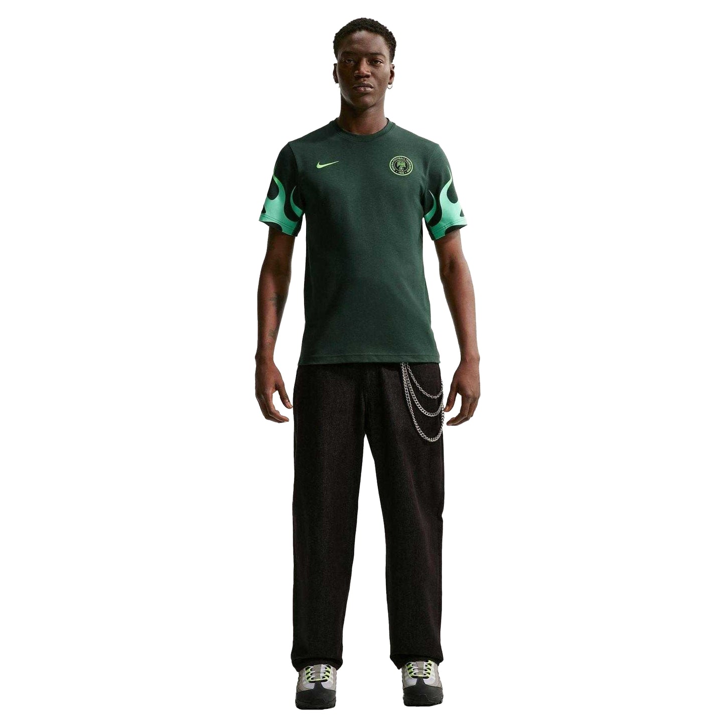 Green - Pack Shot - Nike Mens Nigeria FC Dri-FIT T-Shirt
