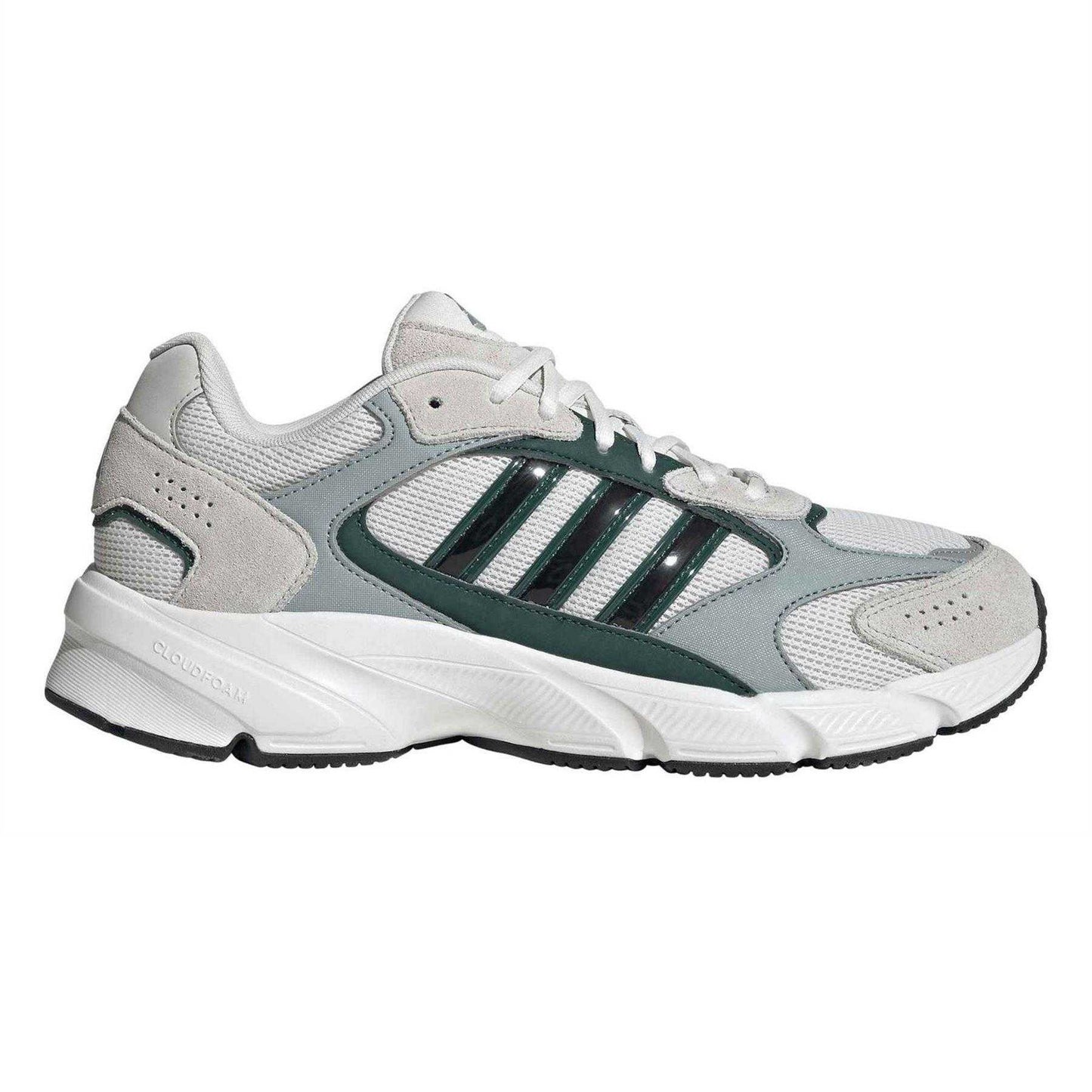 White - Front - Adidas Mens Crazychaos 2000 Suede Cloudfoam Trainers