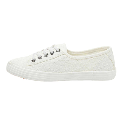 White - Side - Rocket Dog Womens-Ladies Chow Chow Trainers