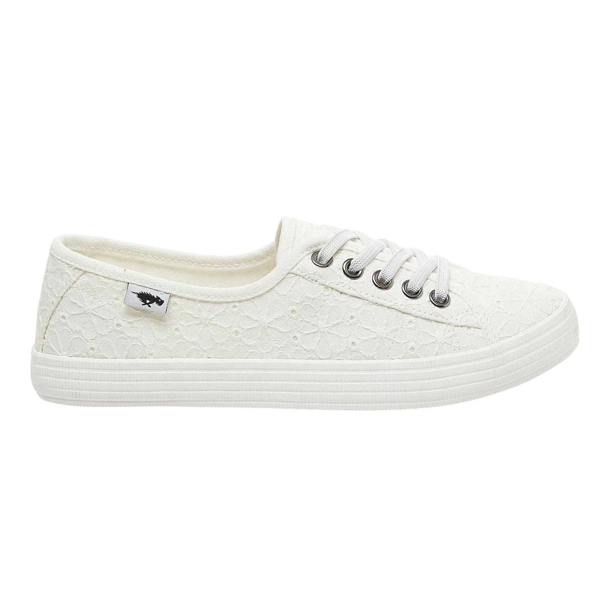 White - Front - Rocket Dog Womens-Ladies Chow Chow Trainers