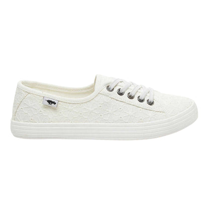 White - Front - Rocket Dog Womens-Ladies Chow Chow Trainers