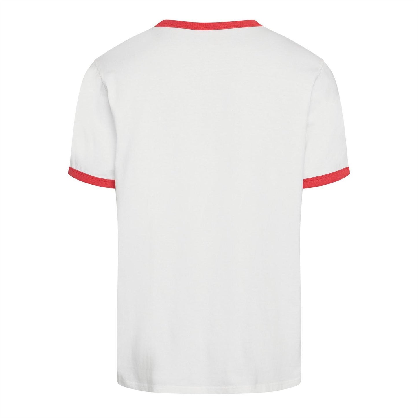 Bright White - Back - Levis Mens Embroidered Logo Ringer T-Shirt