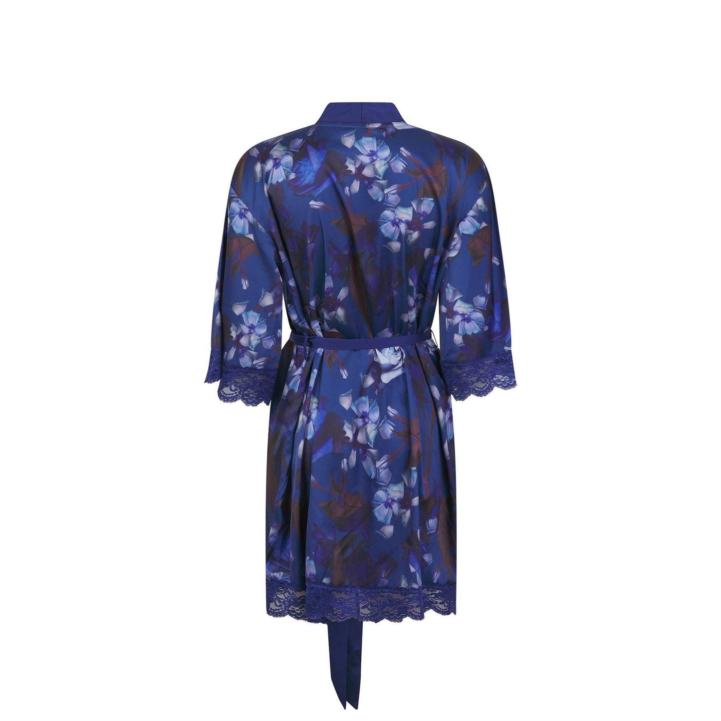 Dark Blue - Back - Ted Baker Womens-Ladies Taylor Silk Dressing Gown