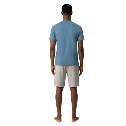 White-Blue-Grey - Back - Calvin Klein Mens Plain T-Shirt (Pack of 3)