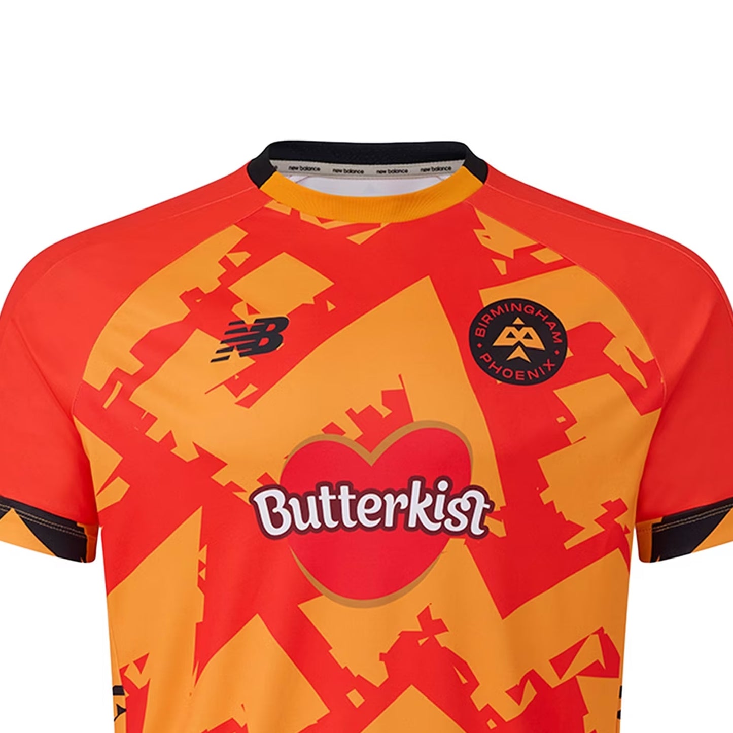 Orange - Side - New Balance Mens Birmingham Phoenix Cricket Shirt
