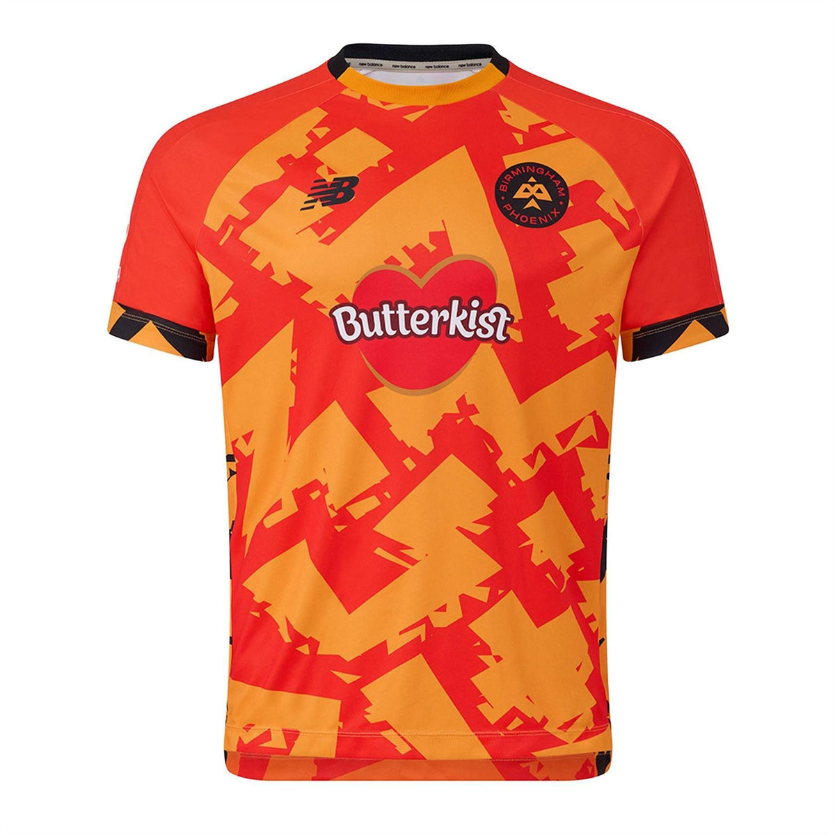 Orange - Front - New Balance Mens Birmingham Phoenix Cricket Shirt