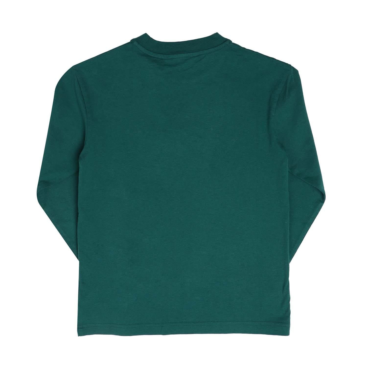 Green - Back - Palm Angels Childrens-Kids Bear Long-Sleeved T-Shirt