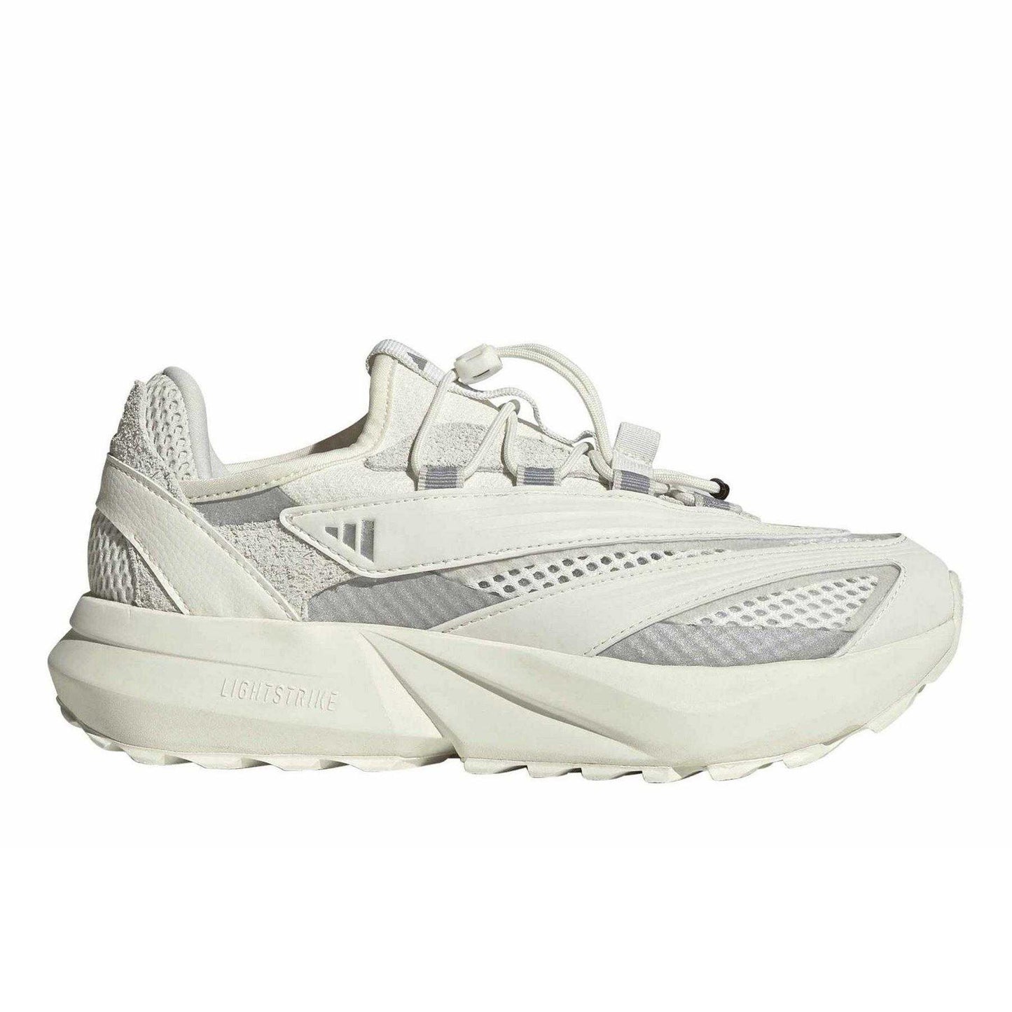 White-Silver - Front - Adidas Mens Lightblaze Vista Running Shoes