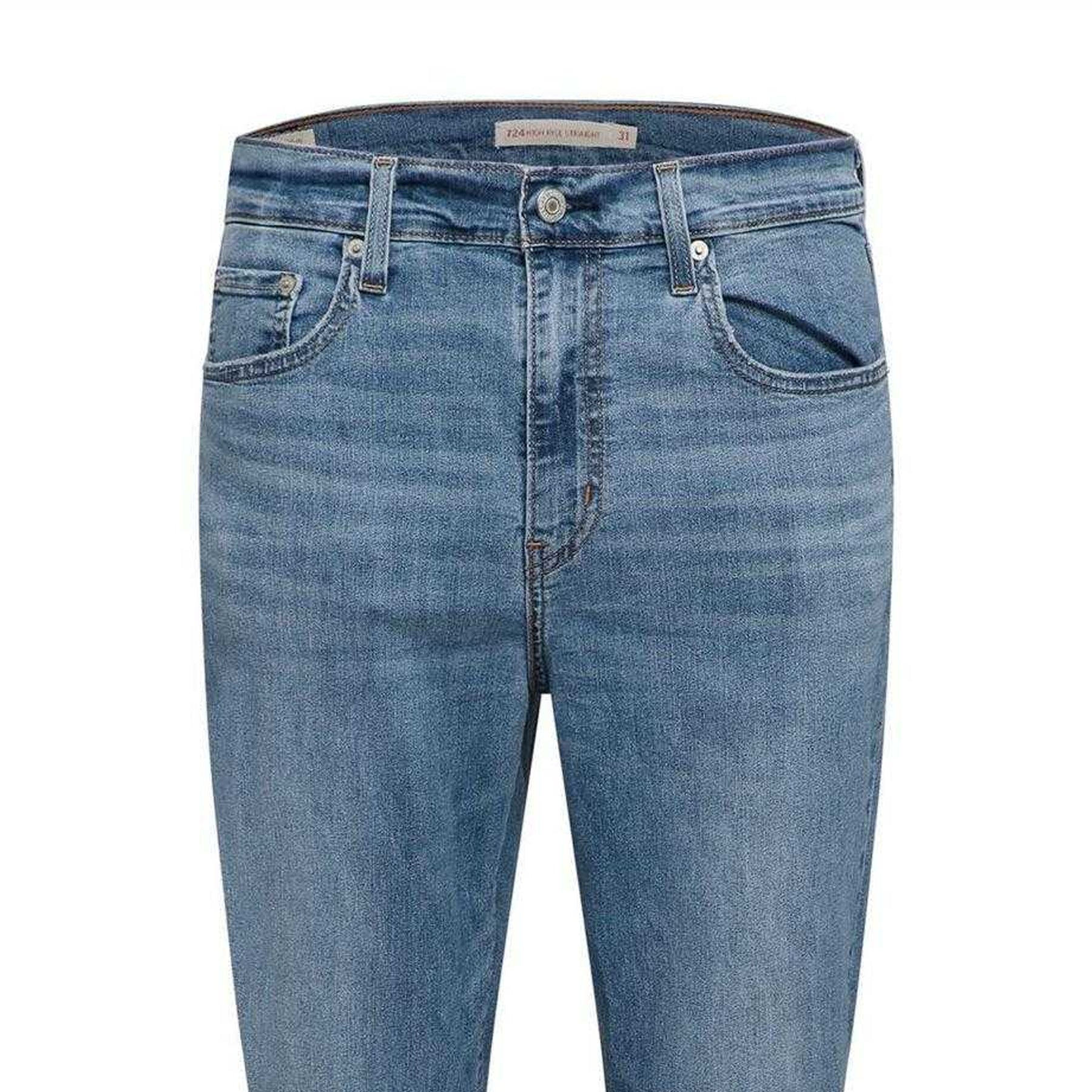Cool Journey - Side - Levis Womens-Ladies 724 Denim High Rise Straight Leg Jeans