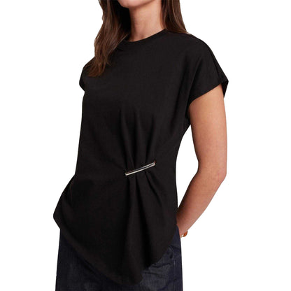 Black - Lifestyle - Ted Baker Womens-Ladies Waist Metal Trim T-Shirt
