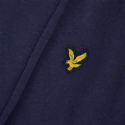 Peacoat - Back - Lyle & Scott Mens Embroidered Logo Dressing Gown