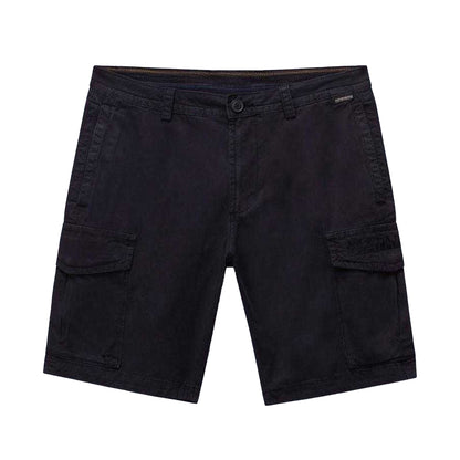 Black - Front - Napapijri Mens Deline Cotton Blend Cargo Shorts