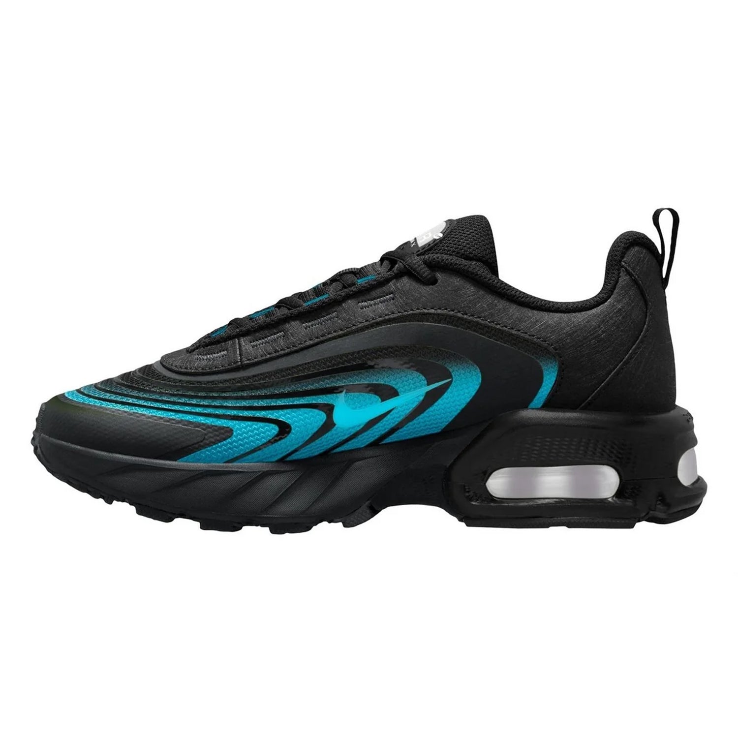 Black-Blue - Back - Nike Childrens-Kids Air Max Fire Trainers