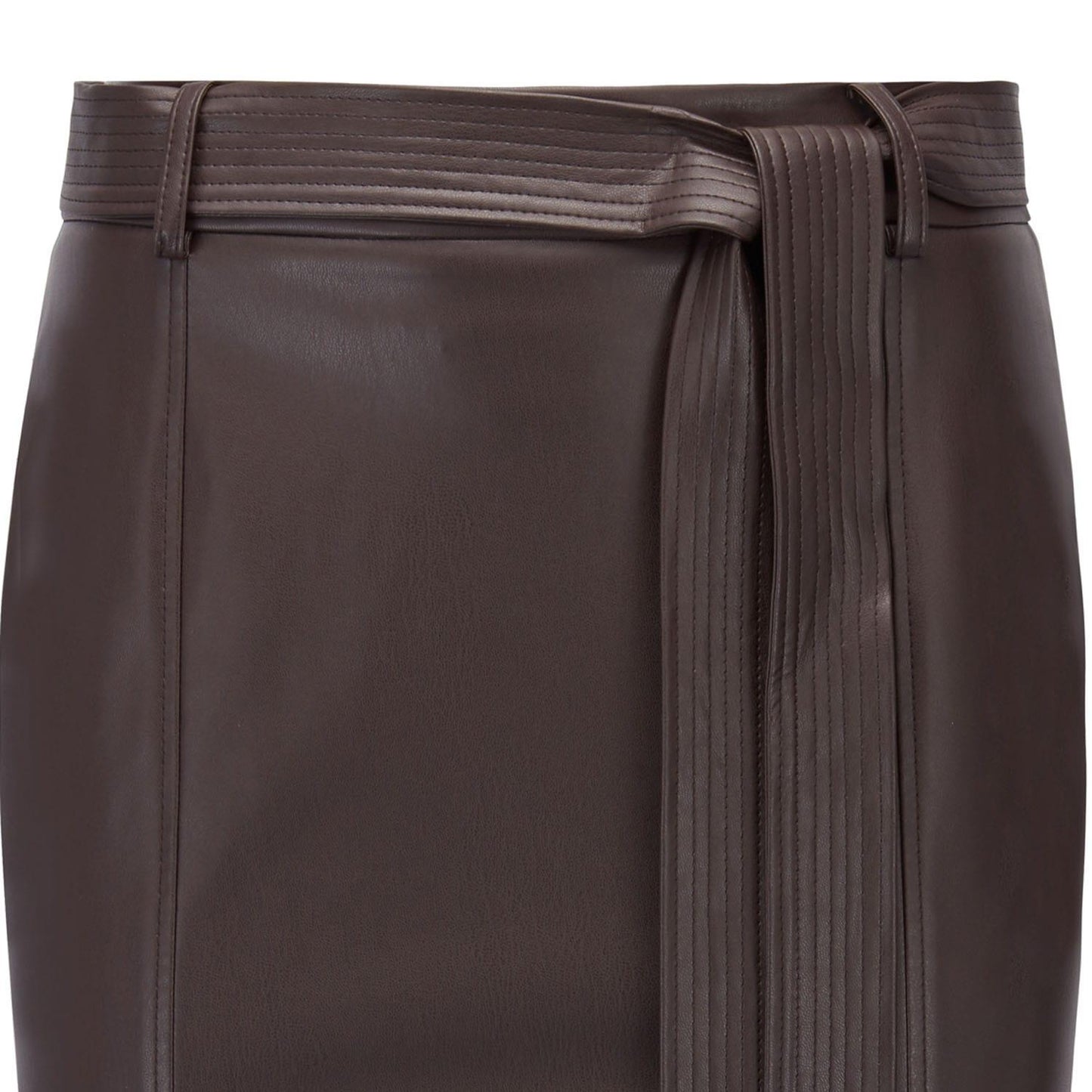Brown - Back - Boss Womens-Ladies C Valila Skirt