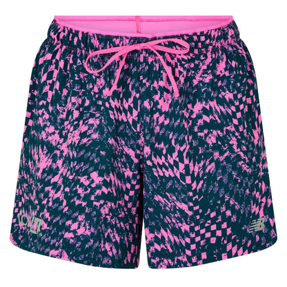 Pink - Front - New Balance Mens London Edition London Running Shorts
