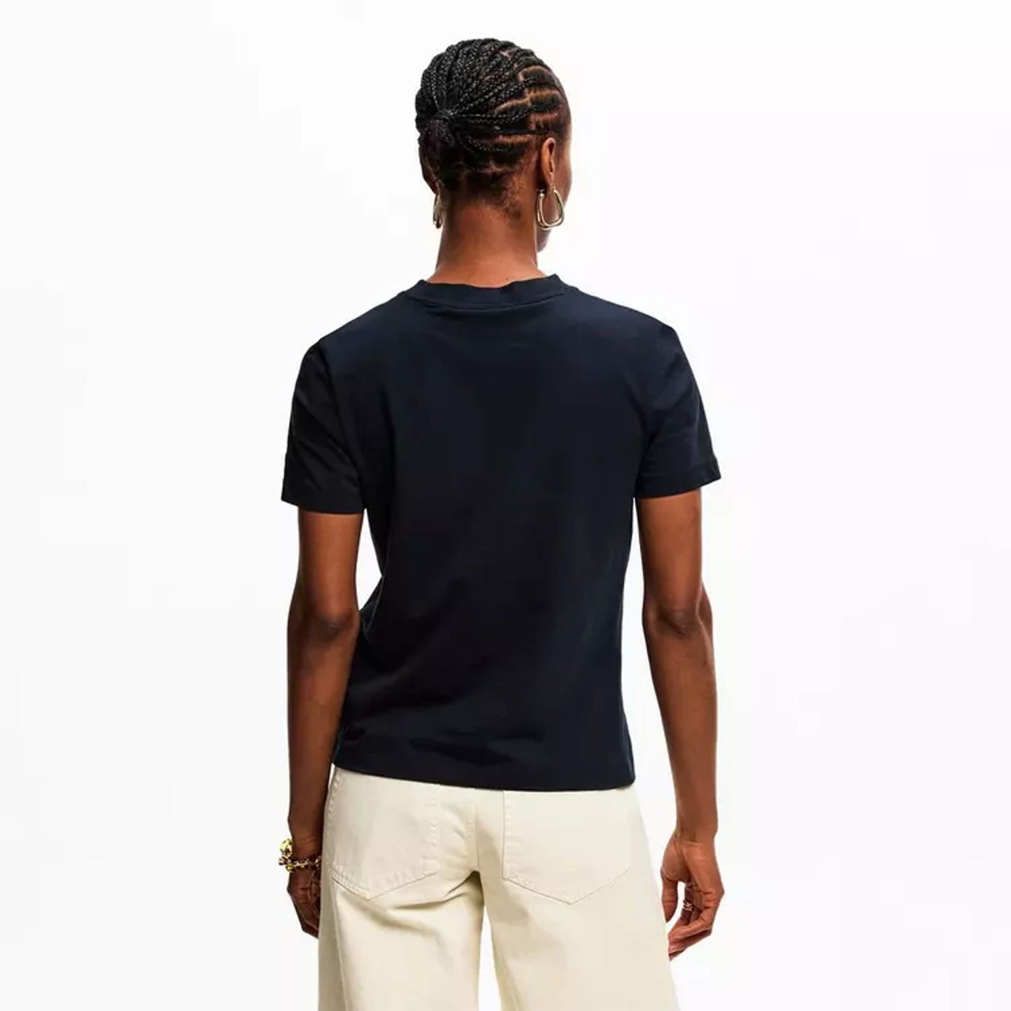 Navy - Lifestyle - Tommy Hilfiger Womens-Ladies Script Logo T-Shirt