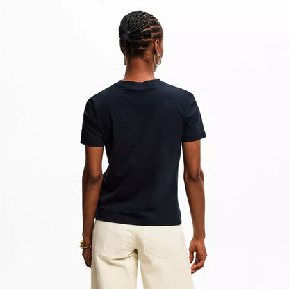 Navy - Lifestyle - Tommy Hilfiger Womens-Ladies Script Logo T-Shirt