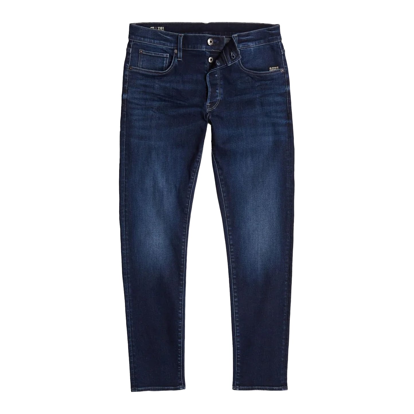 Mid Wash - Front - Duck and Cover Mens Kelvyn Relaxed Fit Jeans