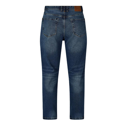 Mid Wash - Back - Duck and Cover Mens Kelvyn Relaxed Fit Jeans