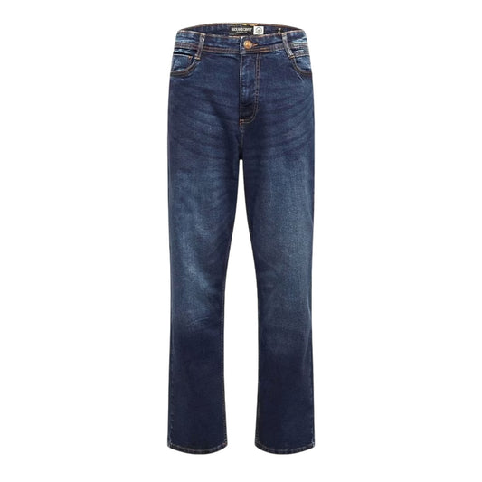 Dark Wash - Front - Duck and Cover Mens Kelvyn Relaxed Fit Jeans
