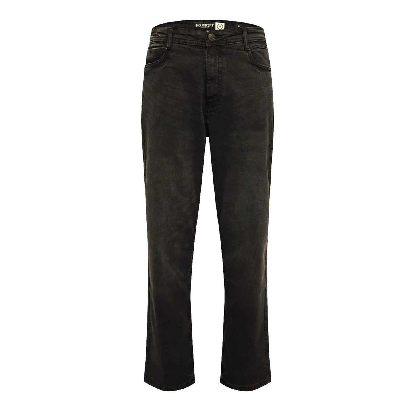 Black - Front - Duck and Cover Mens Kelvyn Relaxed Fit Jeans