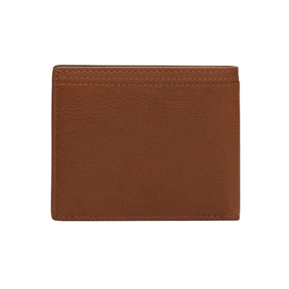 Cognac - Back - Tommy Hilfiger Leather Bi-Fold Wallet