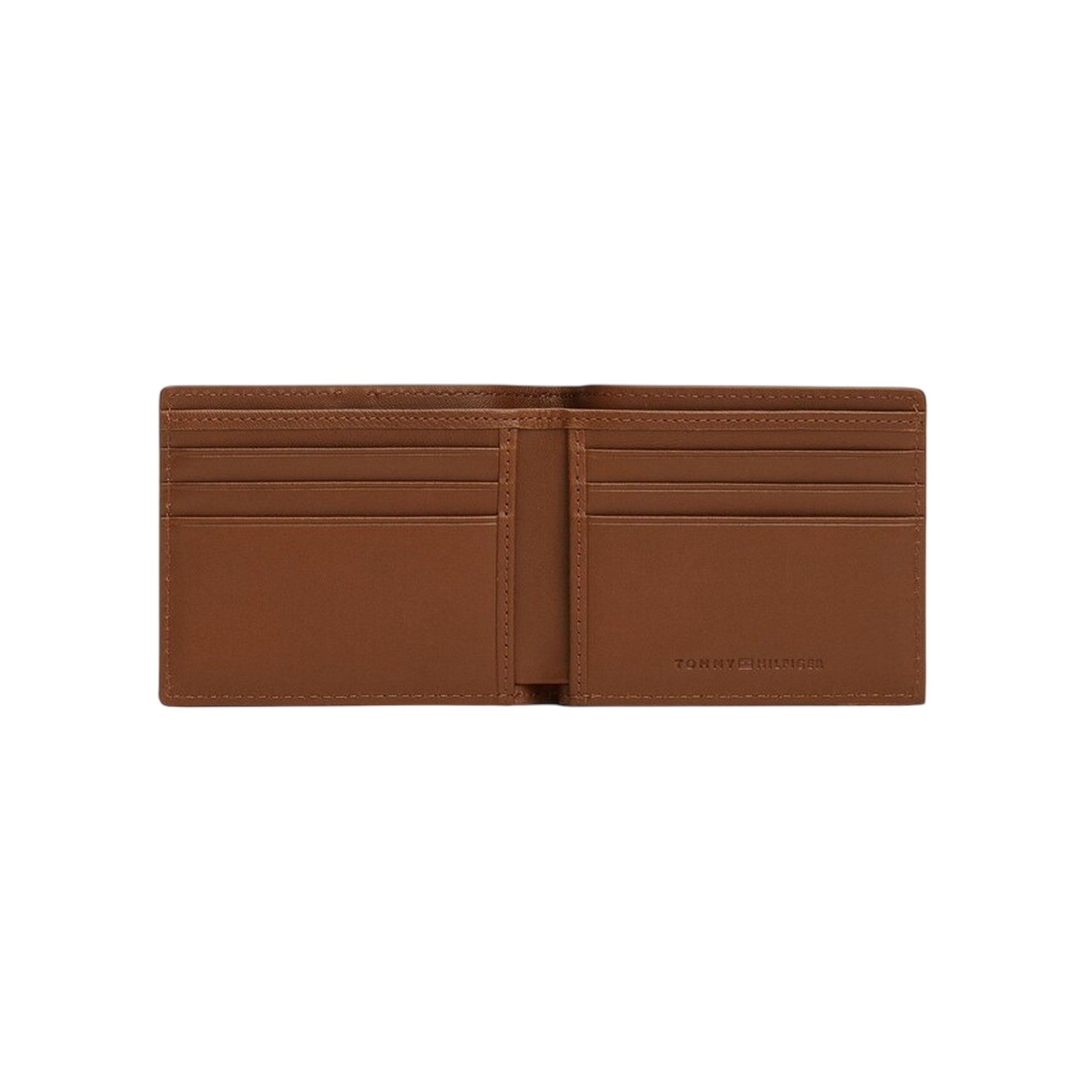 Cognac - Side - Tommy Hilfiger Leather Bi-Fold Wallet