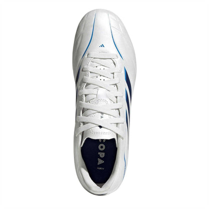 White-Black-Blue - Lifestyle - Adidas Childrens-Kids Copa Pure IV 3 Stripes Firm Ground Football Boots